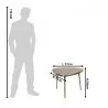 Hliníkový konferenční stolek 77×77×54 cm - fotografie 3