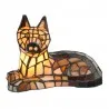 Dekorativní stolní lampa Tiffany DOG 25 × 13 × 17 cm E14 / max. 25 W - fotografie 1