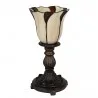 Stolní lampa Tiffany WHITE TULIP Ø 16 × 32 cm E14 / max. 25 W - fotografie 2
