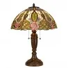 Stolní lampa Tiffany ROSE Ø 47 × 61 cm E27 / max. 2 × 60 W - fotografie 1