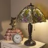 Stolní lampa Tiffany ROSE Ø 47 × 61 cm E27 / max. 2 × 60 W - fotografie 4
