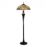Stojací lampa Tiffany FLOWERS Ø 55 × 150 cm E27 / max. 3 × 60 W - fotografie 2