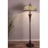 Stojací lampa Tiffany FLOWERS Ø 55 × 150 cm E27 / max. 3 × 60 W - fotografie 4