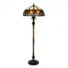 Stojací lampa Tiffany ART DECO Ø 56 × 164 cm E27 / max. 3 × 60 W - fotografie 2