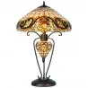Stolní lampa Tiffany TRIANGLE Ø 46 × 76 cm E27 / max. 2 × 60 W E14 / max. 7 W - fotografie 1
