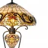Stolní lampa Tiffany TRIANGLE Ø 46 × 76 cm E27 / max. 2 × 60 W E14 / max. 7 W - fotografie 2