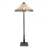 Stojací lampa Tiffany ART DECO TRIANGLE Ø 50 × 164 cm 2x E27 / max. 60 W - fotografie 2