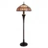 Stojací lampa Tiffany ROSE Ø 57×166 cm E27/max 3*60W – fotografie 2