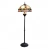 Stojací lampa Tiffany ROSE Ø 50 × 164 cm E27 / max. 3 × 60 W - fotografie 2
