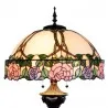 Stojací lampa Tiffany ROSE Ø 50 × 164 cm E27 / max. 3 × 60 W - fotografie 3