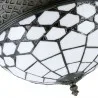 Stropní lampa Tiffany WHITE NIGHT Ø 38 × 19 cm E14 / max. 2 × 40 W - fotografie 3