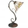 Stolní lampa Tiffany FLOWERS 32 × 20 × 48 cm E27 / max. 60 W - fotografie 1