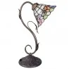 Stolní lampa Tiffany FLOWERS 32 × 20 × 48 cm E27 / max. 60 W - fotografie 2