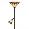 Stojací lampa Tiffany ART LOUIS Ø 30×178 cm E27/max 1*100W E14/max 1*25W - fotografie 3