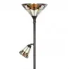 Stojací lampa Tiffany ART LOUIS Ø 30×178 cm E27/max 1*100W E14/max 1*25W - fotografie 4