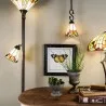Stojací lampa Tiffany ART LOUIS Ø 30×178 cm E27/max 1*100W E14/max 1*25W - fotografie 5