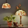 Stolní lampa Tiffany FLOWERS Ø 40 × 63 cm E27 / max. 2 × 60 W - fotografie 4