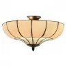 Stropní lampa Tiffany ART DECO Ø 46 × 25 cm E27 / max. 2 × 60 W - fotografie 1