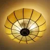 Stropní lampa Tiffany ART DECO Ø 46 × 25 cm E27 / max. 2 × 60 W - fotografie 2