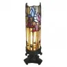Dekorativní stolní lampa Tiffany FLOWERS 10 × 10 × 33 cm E14 / max. 25 W - fotografie 1