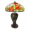 Stolní lampa Tiffany ROSE Ø 57×83 cm E27/max 3*60W - fotografie 1