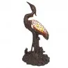 Dekorativní stolní lampa Tiffany BIRD 21 × 21 × 53 cm E14 / max. 25 W - fotografie 1