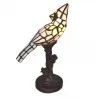Dekorativní stolní lampa Tiffany BIRD 15 × 12 × 33 cm E14 / max. 25 W - fotografie 1