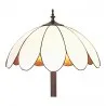Stojací lampa Tiffany THE WHITE SUN Ø 46 × 166 cm E27 / max. 2 × 60 W - fotografie 3