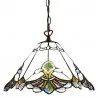 Závěsná lampa Tiffany VINTAGE TEARDROP Ø 31 × 107 cm E27 / max. 40 W - fotografie 1