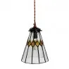 Závěsná lampa Tiffany VINTAGE STREET Ø 15 × 115 cm E14 / max. 25 W - fotografie 4
