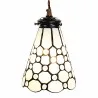 Závěsná lampa Tiffany DOTTY WHITE Ø 15 × 115 cm E14 / max. 25 W - fotografie 1