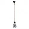 Závěsná lampa Tiffany DOTTY WHITE Ø 15 × 115 cm E14 / max. 25 W - fotografie 2