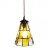 Závěsná lampa Tiffany DARK SUNFLOWER Ø 15 × 115 cm E14 / max. 25 W - fotografie 3
