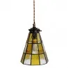 Závěsná lampa Tiffany DARK SUNFLOWER Ø 15 × 115 cm E14 / max. 25 W - fotografie 4
