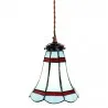 Závěsná lampa Tiffany ROYAL BLUE Ø 15 × 115 cm E14 / max. 25 W - fotografie 3