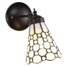 Nástěnná lampa Tiffany DOTTY WHITE 17 × 12 × 23 cm E14 / max. 25 W - fotografie 1