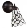 Nástěnná lampa Tiffany DOTTY WHITE 17 × 12 × 23 cm E14 / max. 25 W - fotografie 2