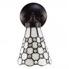 Nástěnná lampa Tiffany DOTTY WHITE 17 × 12 × 23 cm E14 / max. 25 W - fotografie 4