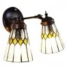 Nástěnná lampa Tiffany VINTAGE STREET 30 × 23 × 23 cm E14 / max. 2 × 25 W - fotografie 1