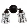 Nástěnná lampa Tiffany THUNDER 30 × 23 × 23 cm E14 / max. 2 × 25 W - fotografie 4