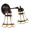 Nástěnná lampa Tiffany BRIGHT WINTER 30 × 23 × 23 cm E14 / max. 2 × 25 W - fotografie 1