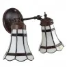 Nástěnná lampa Tiffany BRIGHT WINTER 30 × 23 × 23 cm E14 / max. 2 × 25 W - fotografie 2