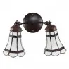 Nástěnná lampa Tiffany BRIGHT WINTER 30 × 23 × 23 cm E14 / max. 2 × 25 W - fotografie 4