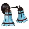 Nástěnná lampa Tiffany ROYAL BLUE 30 × 23 × 23 cm E14 / max. 2 × 25 W - fotografie 2