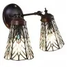 Nástěnná lampa Tiffany EARLY MORNING 30×23×23 cm E14/max 2*25W - fotografie 1