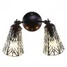 Nástěnná lampa Tiffany EARLY MORNING 30×23×23 cm E14/max 2*25W - fotografie 4