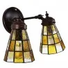 Nástěnná lampa Tiffany DARK SUNFLOWER 30 × 23 × 23 cm E14 / max. 2 × 25 W - fotografie 2