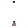 Závěsná lampa Tiffany FLOWER DOTS 18 × 15 × 115 cm E14 / max. 25 W - fotografie 2