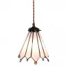 Závěsná lampa Tiffany FLOWER DOTS 18 × 15 × 115 cm E14 / max. 25 W - fotografie 3
