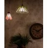 Závěsná lampa Tiffany FLOWER Ø 31 × 107 cm E27 / max. 40 W - fotografie 7